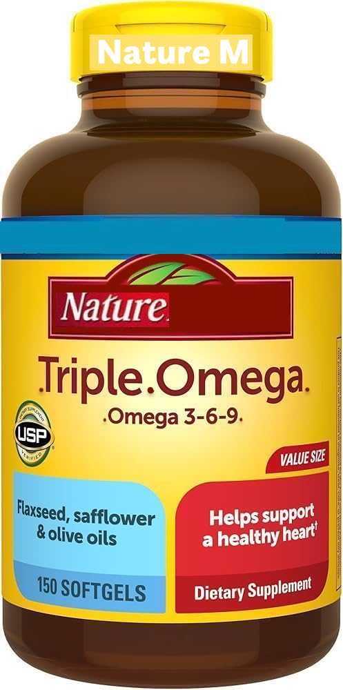 Nature M Triple Omega 3-6-9, 150 Softgels-image-44