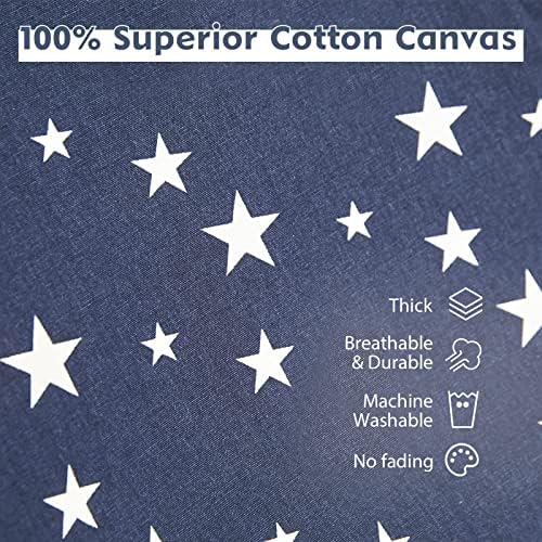 Nukdey Pets Teepee Dogs Tent Teepee Tent 50x50x60cm Washable Cats Tents Dogs Cats Bed Play House with Removable Washable Cushion Easy Assemble (Navy Blue)