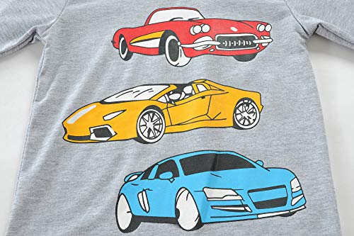 Little Boys Pajamas Toddler Boys Clothes Monster Truck Sleepwear Cotton 2 Pieces Pjs Kids Jammies Sets 2-7T3