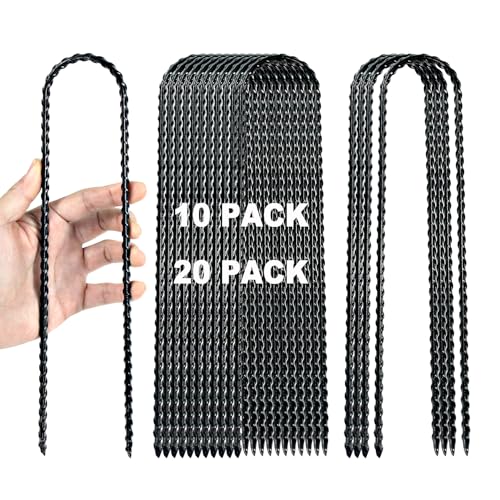 Image of 12 Inch Trampoline Wind Stakes Heavy Duty U Shaped Rebar Anchors