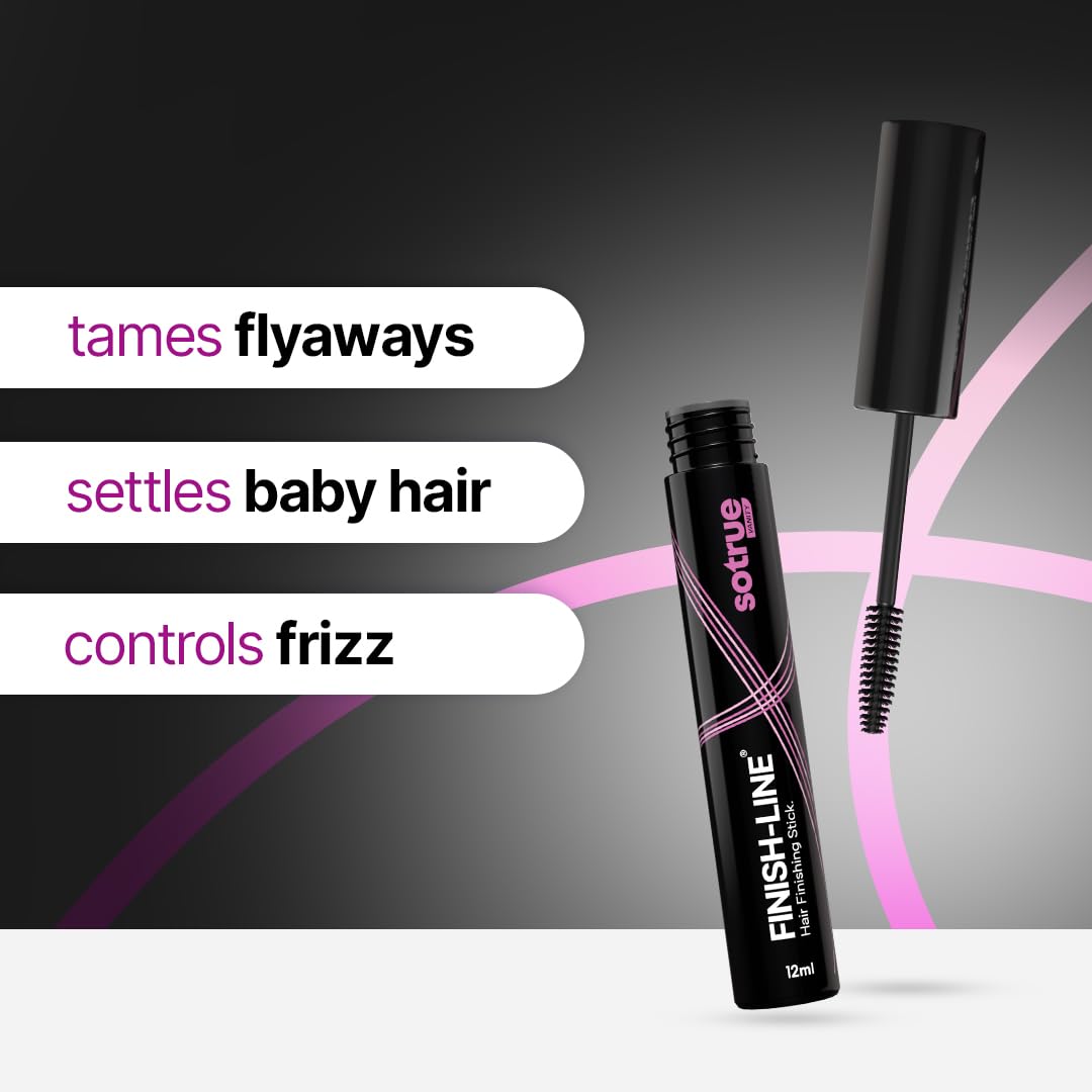 Sotrue Finish Line Hair Finishing Stick For Women 12ml | Anti Flyaway for Smooth, Non-Greasy, and Non-Oily Look | For all Hair Types 1