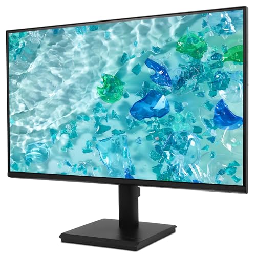 Image of acer 24 inch FHD IPS Monitor with 4ms Response Time, Anti Glare, VESA Mount (100mm), HDMI, VGA & Black Color 2 Pack with DKZ Hub & ErgoFlexy Dual Monitor Mount
