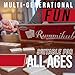 Front Porch Classics, Rummikub Vintage Edition in All-Wood Storage Case with 4 Built-in Player Trays and 106 Rummikub Tiles, for 2 to 4 Players Ages 8 and Up