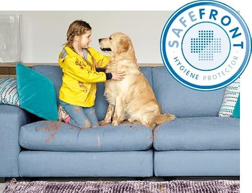 Luxurious Off-White Embossed Upholstery Fabric with Aquaclean Technology – Durable Polyester Blend for Reupholstery and DIY Projects – 3 Yards of Carabu 60 Ivory 4 Luxurious Off-White Embossed Upholstery Fabric with Aquaclean Technology – Durable Polyester Blend for Reupholstery and DIY Projects – 3 Yards of Carabu 60 Ivory - Image 3