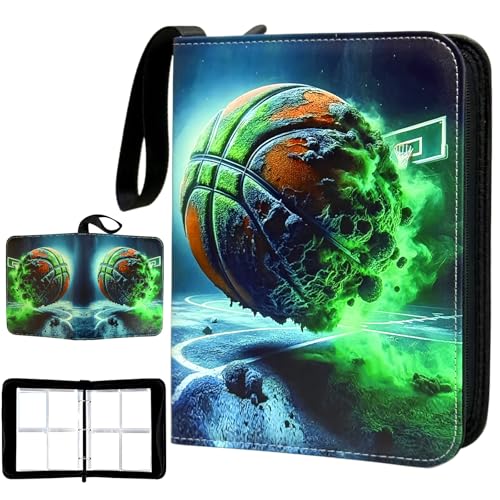 Basketball Card Binder - 400 Capacity 4-Pocket Trading Card