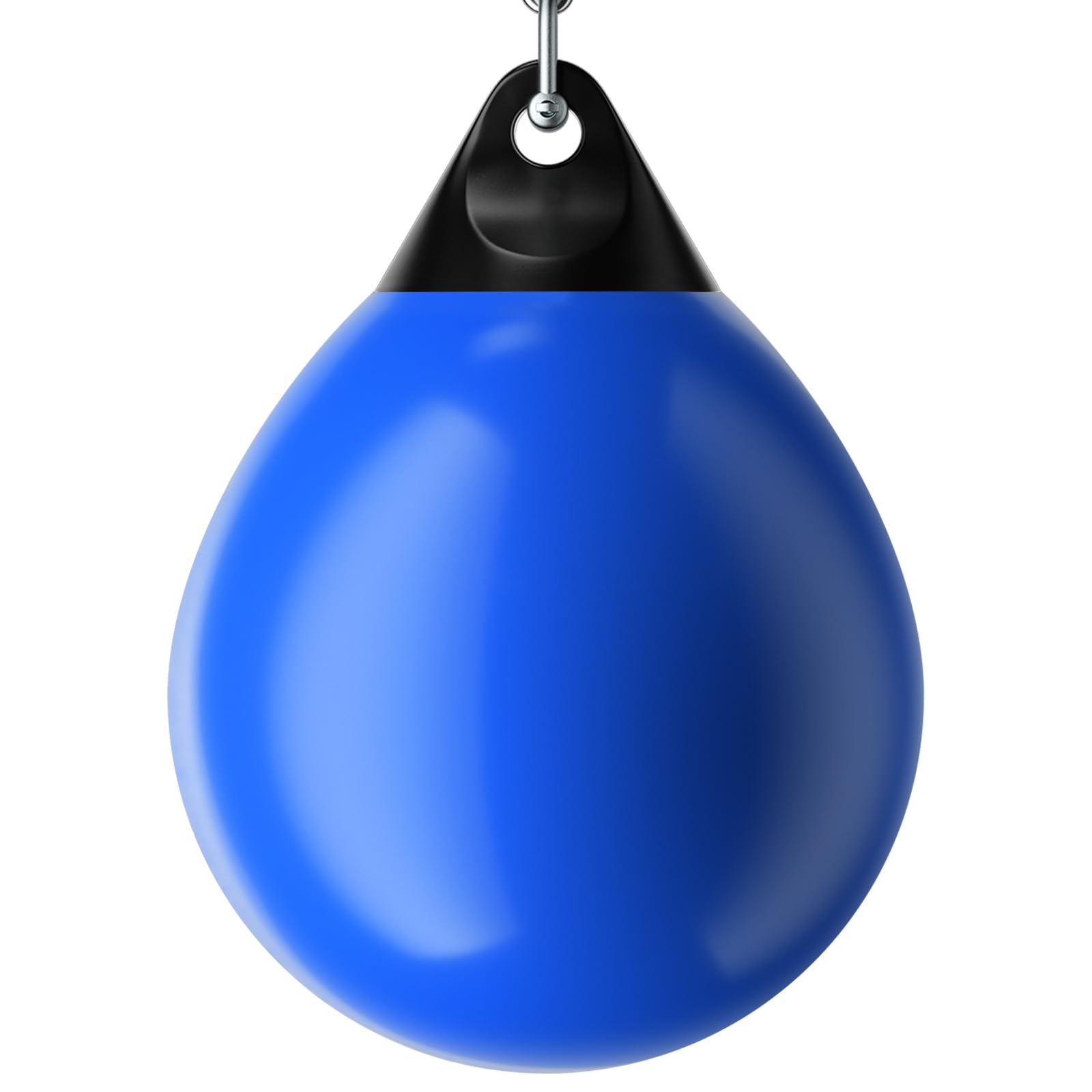 GYMAX 45cm/52cm Water Boxing Bag, 50kg/70kg Heavy Bag with Water Injection Hose and Hanging Accessories, Professional Aqua Punching Bag for Kids, Teens & Adults (Blue, 45 x 58cm)