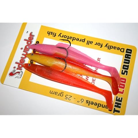 Sidewinder 6" Sandeel Lures Pack of 3 Cover