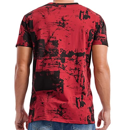 KLIEGOU Mens Hipster Hiphop Tees - Fashion Print T-Shirts - Image 3