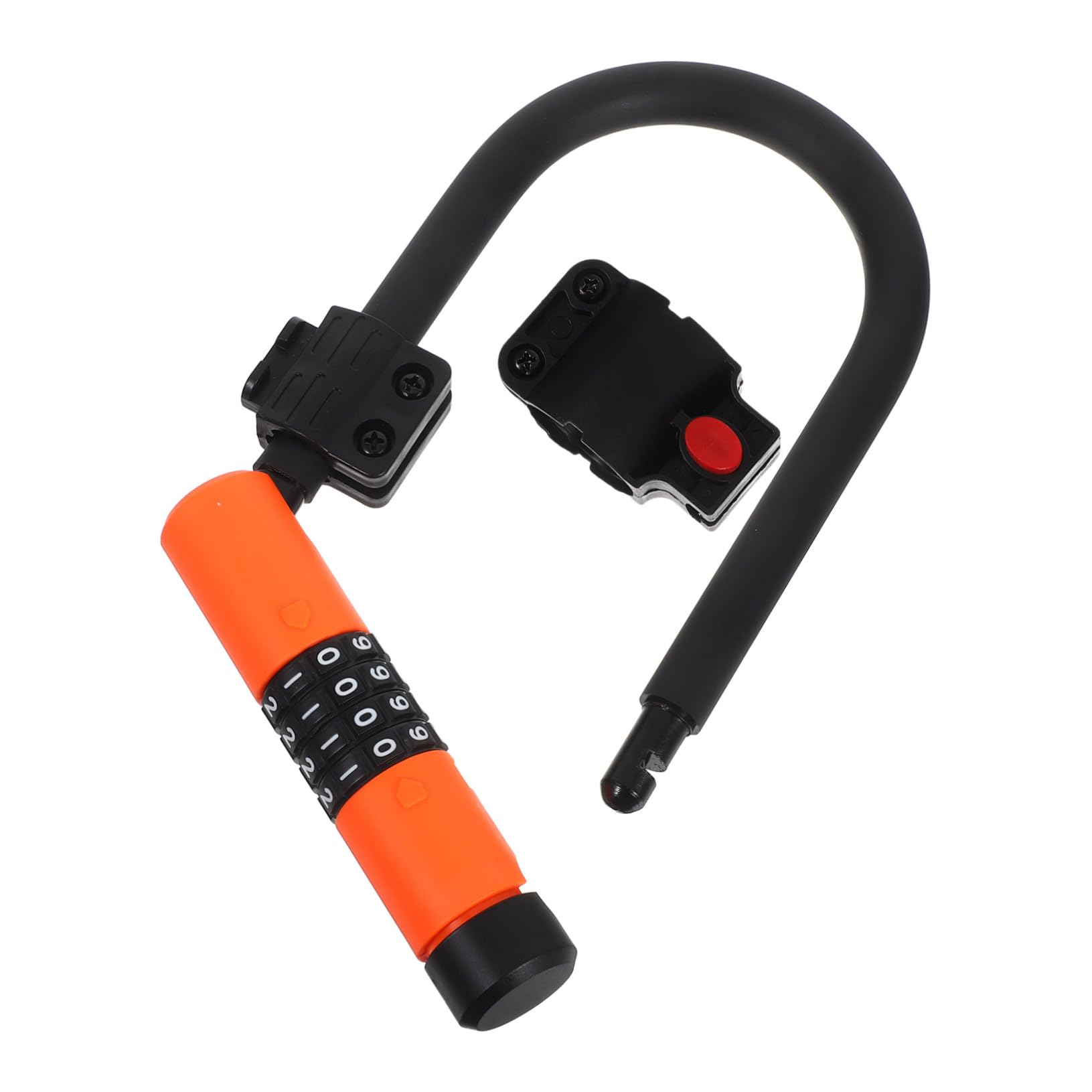 Lucchetto Bicicletta U Lock Combinazione Resettable Antifurto per E-bike Scooter Moped Sicurezza Portatile e Resistente per e Pieghevoli