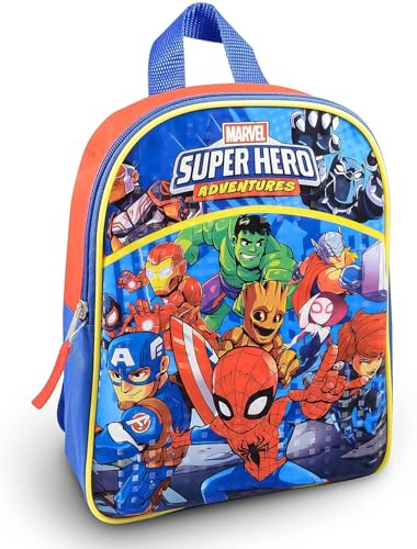 Mini mochila Vingadores com conjunto de lancheira – Pacote com mochila dos Vingadores de 28 cm, lanc