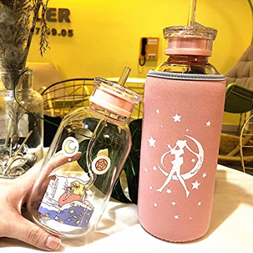 Leuke Cartoon Waterfles Beschermhoes Vacuüm Geïsoleerde Zak Glas Cup Bescherming Set Draagbare Sport Camping Water Cup… - Image 7
