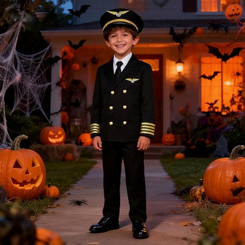 Disfraz de Capitán de Aerolínea para Niños 12-14 Años miniatura 6