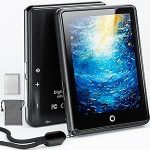 64 GB MP3-speler Bluetooth 5.3, 2,8 inch touchscreen, draagbare hifi-muziek voor kinderen, MP3-speler met luidspreker, 18 rustgevende geluiden, tot 45 uur batterijduur, FM-radio, ondersteuning 128 GB