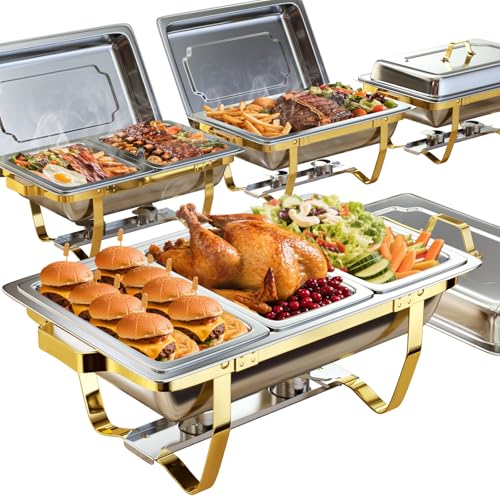 Nessxa Chafing Dishes for Buffet 4 Pack...