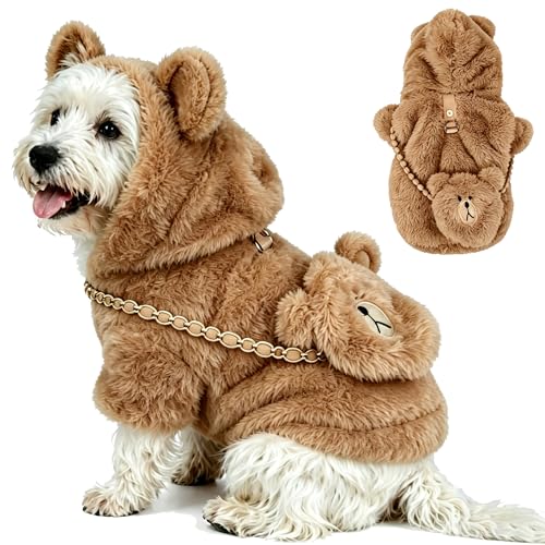 Floofelove Fuzzy Dog Coat for Small & Medium Dogs