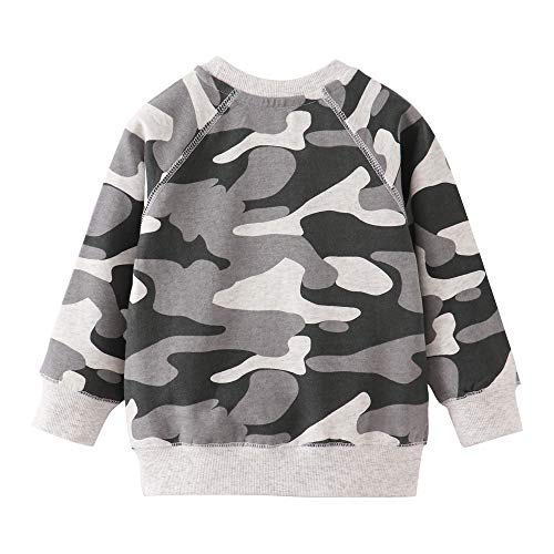 Image of Toddler Boys Crewneck Sweatshirt, Cotton Long-Sleeve Pullover Cartoon Print