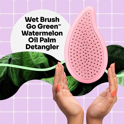 WetBrush Go Green Palm Detangler with Ultra Soft Intelliflex Bristles to Gently Separate Knots With Ease - Image 2