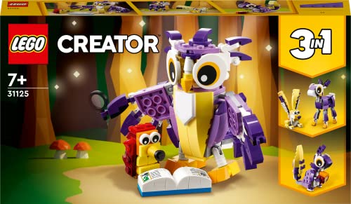 Image of LEGO Creator 3in1 Fantasy Forest Creatures 31125 Building Kit (175 Pieces)