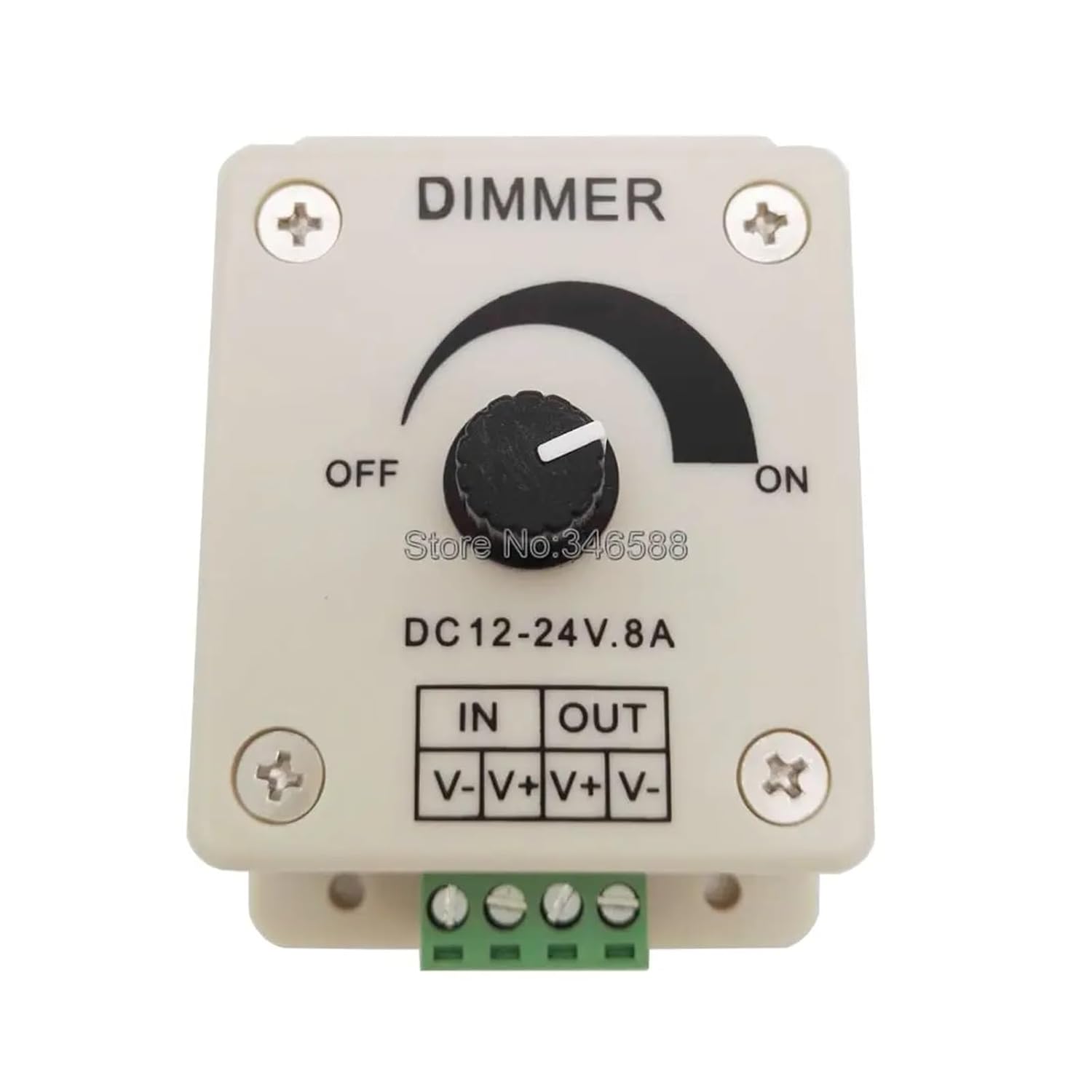DC 12V 24V 8A Knob LED Dimmer Switch Brightness Adjustable LED Light Strip Controller