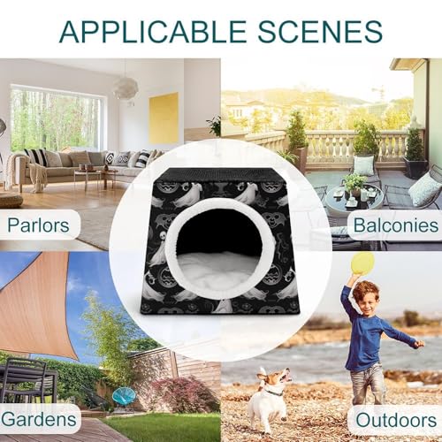Abri pour animaux de compagnie chaud et doux : capsule spatiale chat
