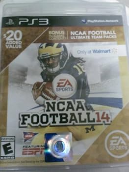 Video Game NCAA Football 14 with BONUS Ultimate Team Packs - Playstation 3 Book