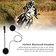 Zunate Motorrad Bluetooth Headset, Motorradhelm Headset mit Rauschunterdrückung Anruffunktion BT5.0 Helm Bluetooth Gegensprechanlage für Motorrad, Ski, ATV, Dirt Bike