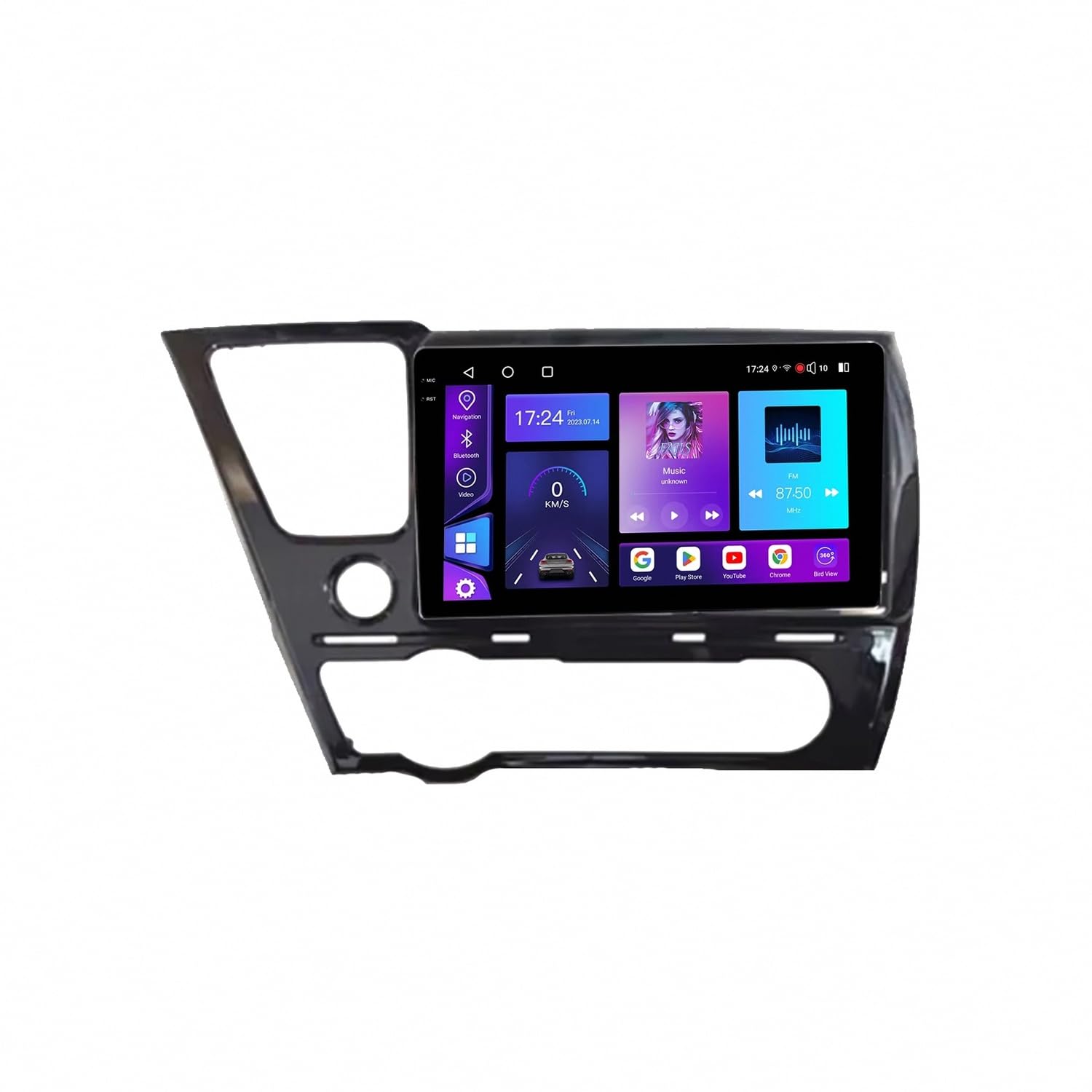 Radio Coche 2 DIN multimedia compatible con Android Auto, Airplay y GPS para Civic 8