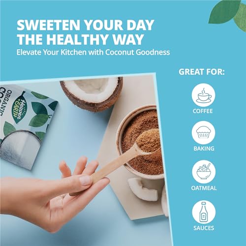 Heaven & Earth Organic Coconut Sugar, 16oz | Low Glycemic | Unrefined Sugar Alternative | Natural Sweetener | Coconut Palm Sugar - Thumbnail 3