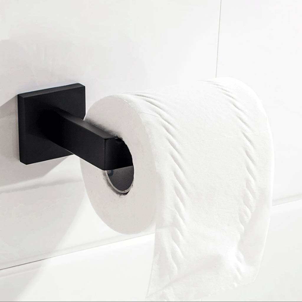Paper Holder Towel - Nero Dipinto a Mano Bagno Supporto del tovagliolo di Bagno 304 in Acciaio Inox di Carta Supporto del tovagliolo