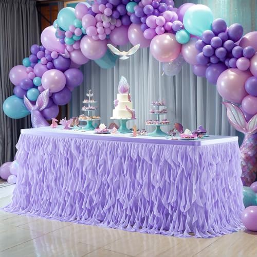 Tulle Table Skirt, ANY COLOR Baby Shower, Cake Table Cover, Dessert Table Decoration, Head Wedding Table, Floral Banner, Birthday Party By AvaryMaeInspirations | Catch My Party