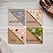 MOTEERLLU Personalized Hand Embroidered Corner Bookmark,Felt Triangle Page Stitched Handmade Bookmark,Unique Cute Flower Letter Embroidery Bookmarks Accessories for Book Lovers(Fall-b)
