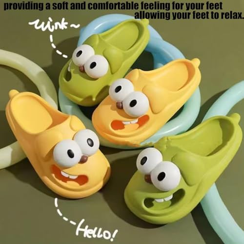 Big Eye Dog Slippers, Kissing Slippers, Anti-Slip Beach Pool Shower Shoes, Summer Novelty Home Sandals2