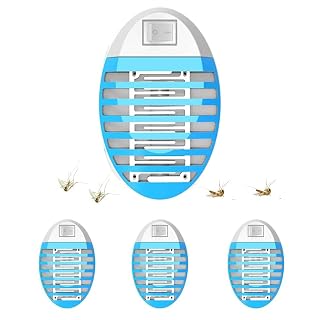 Flying Insect Trap 4Pack, Insect Traps Electric, Bug Catcher, Indoor Fly Trap, Mosquito Zapper for Home, Fruit Fly Traps for Gnat, Moth, Mosquito, Bug Light Plug in Insect Killer - Amazon product rated Grade A