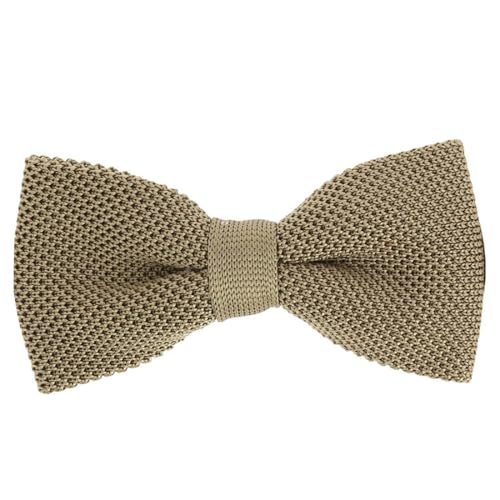 Noeud papillon tricot soie marron corde Tony & Paul, l'élégance intemporelle italienne