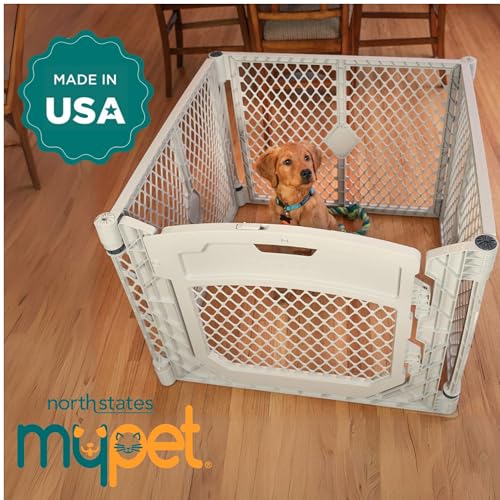 image for MyPet North States Petyard Plus: 3 Ft. Wide Folding Dog Playpen Indoor