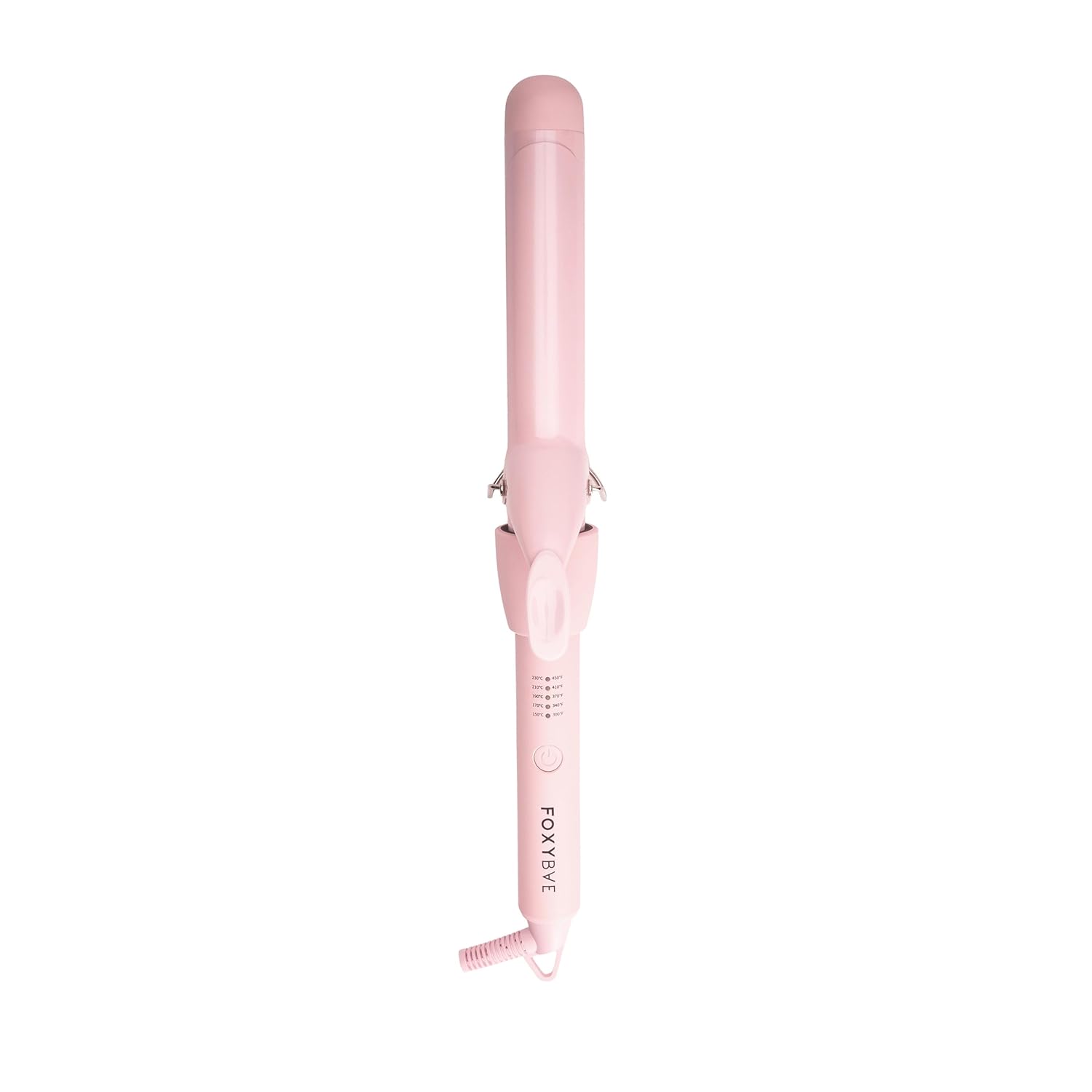FoxyBae Bounce Bae Ceramic Clip Hair Curling Iron 1 25 Hair Curler for Silky Smooth Frizz-Free Hair Temp
