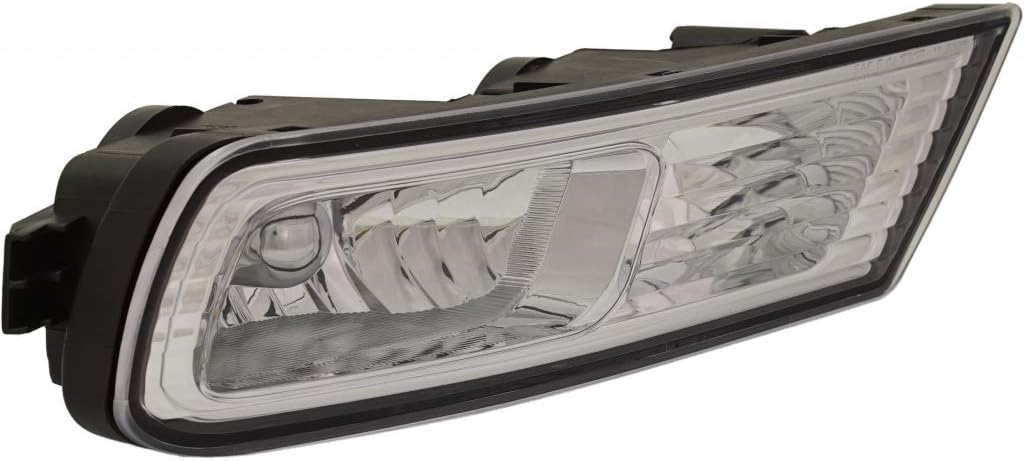 CarLights360 For Acura MDX 2010-2013 Fog Light Unit Passenger Side | Front | Clear Lens | Replacement For AC2595101 | 33901-STX-A11