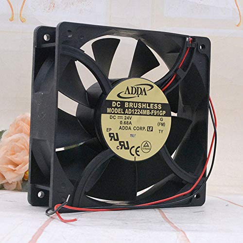 ADDA 12CM 24V 0.68A AD1224MB-F91GP 12038 Inverter Large Airflow Cooling Fan