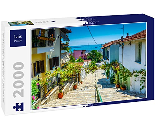 Lais Puzzle Vista de una Estrecha callejuela en el Casco Antiguo de Tesalónica, Grecia 2000 Piezas