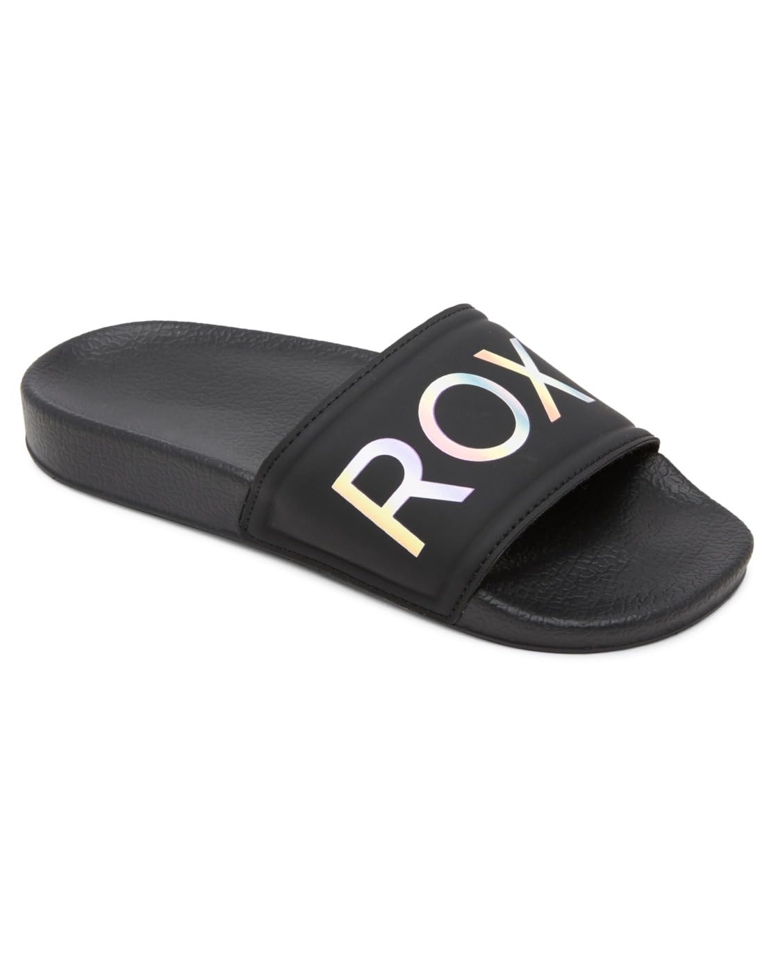 Roxy Girl's Slippy Sandals, Black, 12 UK Child