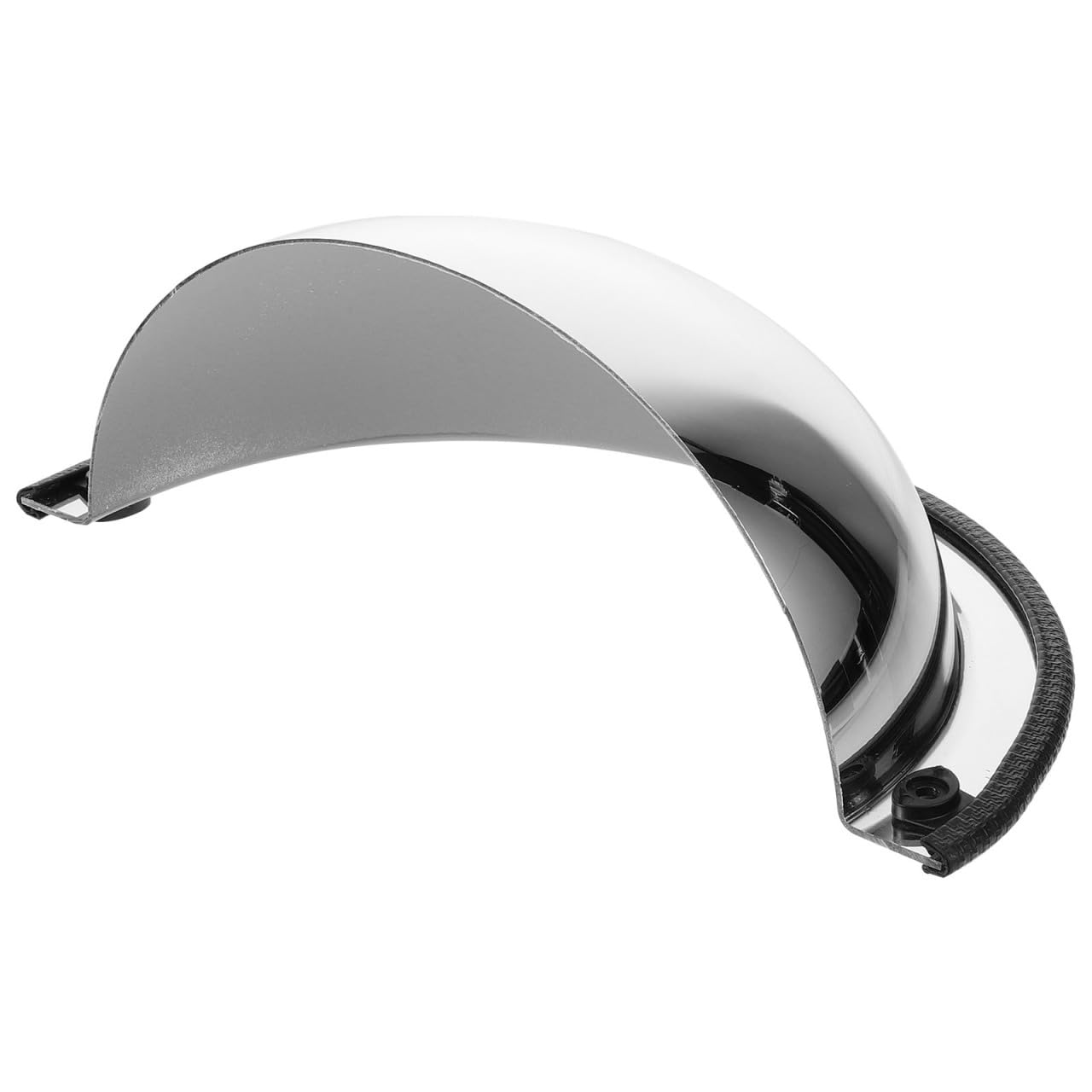 Miroir d'angle convexe de sécurité en acrylique avec bord noir pour allée, entrepôt, bureau, parking, supermarché, 180 degrés