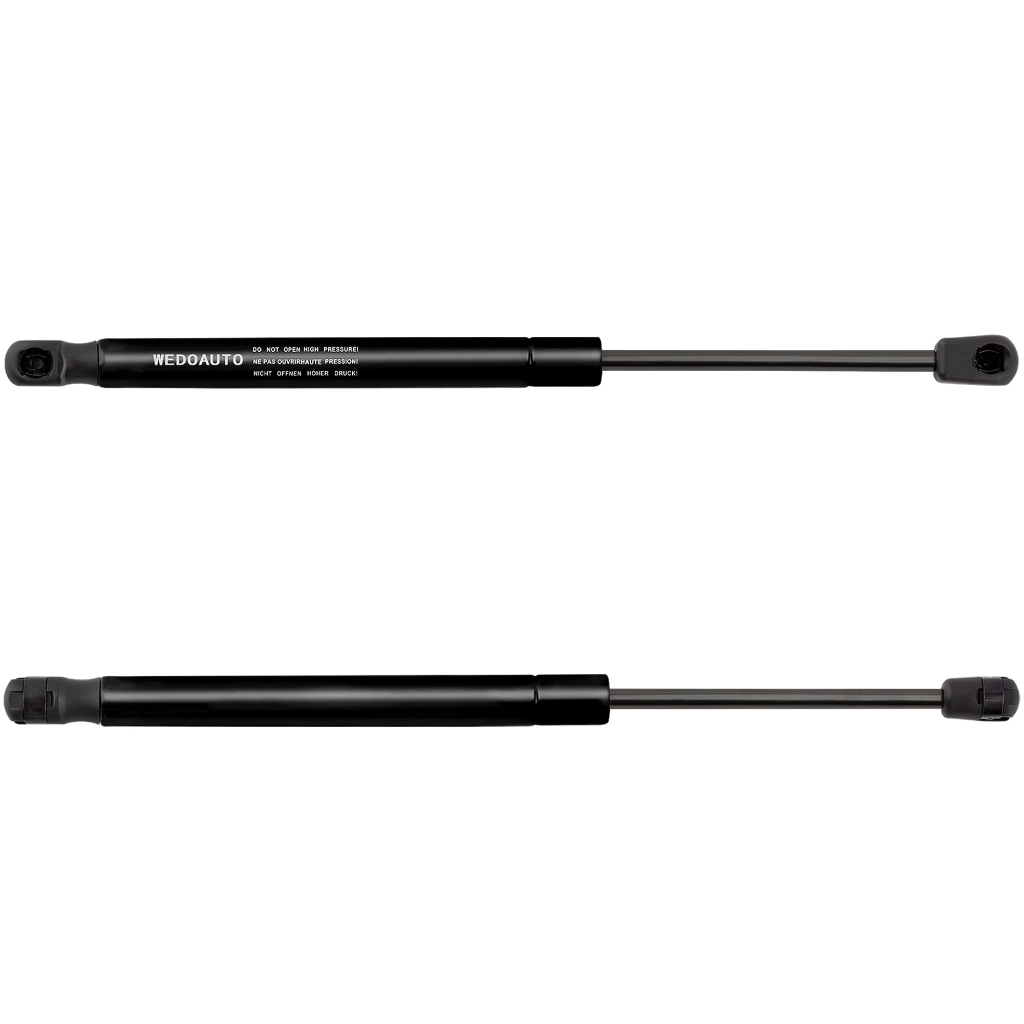 2 Rear Liftgate Struts For Jeep Liberty 2009-2012 - Tailgate Supports, Black Steel, Set Of 2
