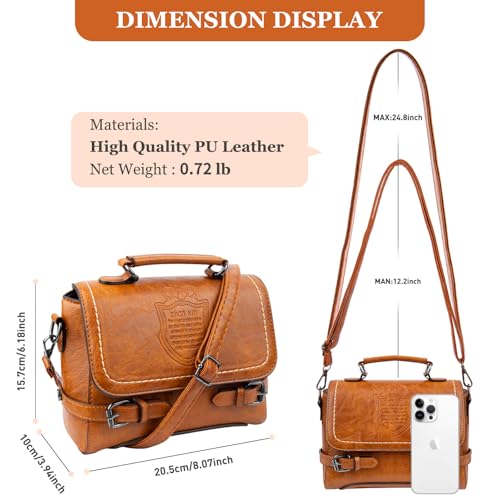 Image of Shoulder Bag for Women, Vegan Leather Classic Crossbody Purses Handbags, Trendy Hobo Bag Tote Purses for Women