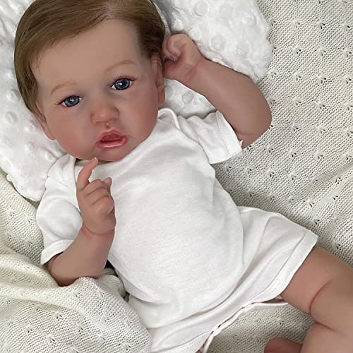Ksbd Reborn Baby Dolls Saskia Replica, 20 Inch Newborn Baby Doll, Lifelike Realistic Reborn Dolls With Weighted Cloth Body, Handmade Soft Vinyl Amazing Gift For Kids Age 3+ Christmas #TOP3
