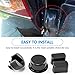FEDOEY 4 PCS Car Tailgate Hinge Bushing Kit, Tailgate Hinge Pivot Bushing Insert Kit for Left and Right Bed and Gate Side, Compatible with Dodge Ram & Ford F-Series Trucks (Black)