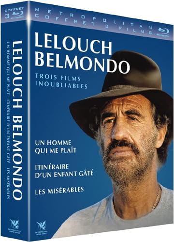 Claude Lelouch/Jean-Paul Belmondo : Un Homme Qui me plaît + Itinéraire d'un Enfant gâté + Les Misérables / Claude Lelouch and Jean-Paul Belmondo Collection ( Un homme qui me plaît / Itinérai (Blu