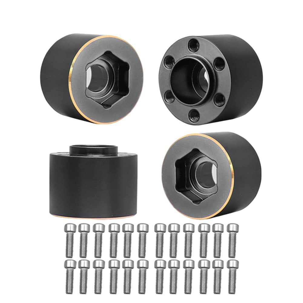 4 Pièces Rc Voiture Poids Roue Hexagonale Moyeu Élargir Adaptateur pour 1/10 RC Chenille 1.9 2.2 Pouces Roues Jante Axiale SCX10 TRX4 15mm
