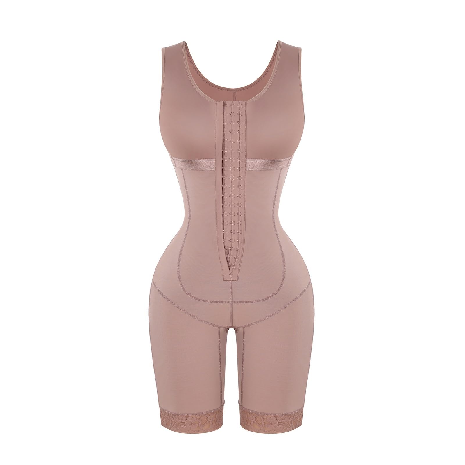 Intimo Modellante for Il Controllo della Pancia for Le Donne Cintura Postpartum Body postoperatorio Shapewear Corsetto Dimagrante Body Shaper(Brown,M)
