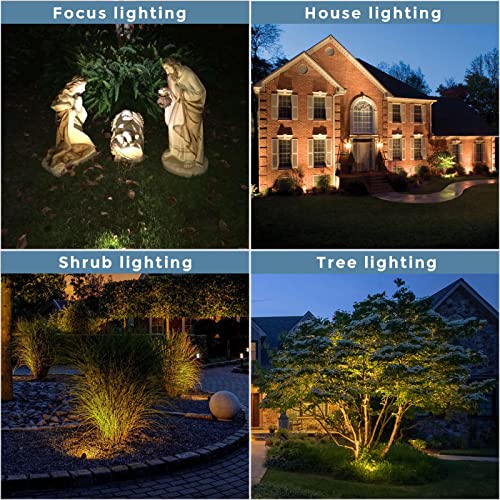 Gardencoin Solid Brass Outdoor Landscape Spotlights, 12V Heavy Duty Low Voltage LED Spot Light Waterproof for Garden and Yard Up Lighting, Bronze Accent Lighting Fixture, with 2700K MR16 Bulb 1 Pack by Gardencoin - Used condition - Image 7
