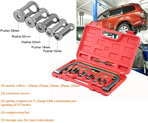 Valve Spring Compressor, Auto Compression Clamp Tool Service Kit For Atv, Car, Motorcycle,Small Engine Vehicle Equipment,Valve Spring Compressor Toolsautomotive Tool C Clamp Service Set,10 Pcs #TOP6
